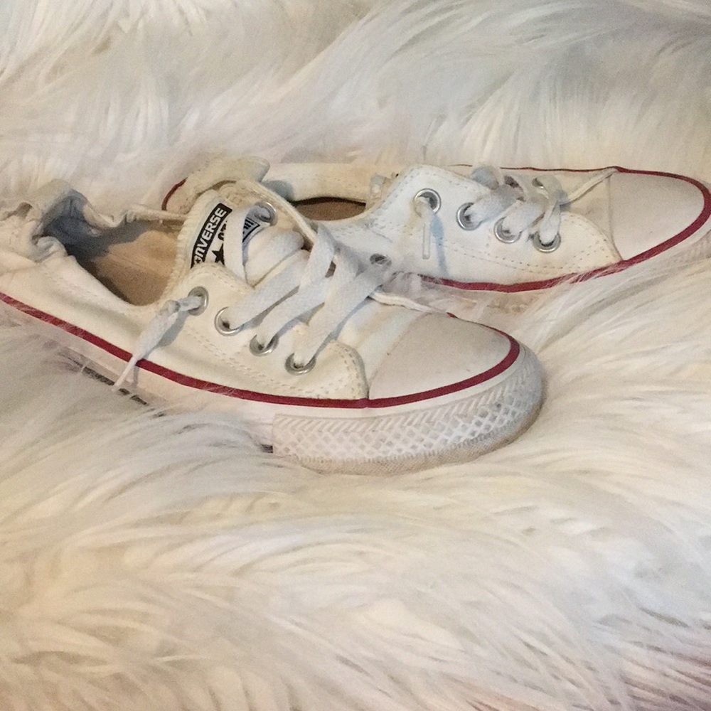 Women’s white converse